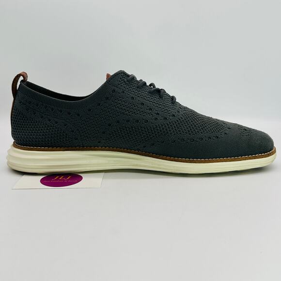 Cole Haan Mens Original Grand Stitchlite Wingtip Oxfords Magnet C27961 Size 11.5 - Picture 7 of 11